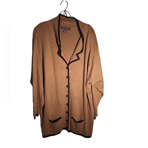 Lane Bryant Sweater Blazer Ladies Plus Size 22/24 Knit Academia Classic Buttons - Picture 1 of 4